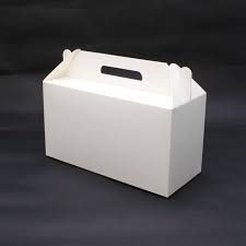 5x12 2cm white fold flat gable gift box