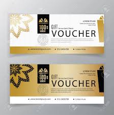 Vector Gift Voucher Template Universal Flyer For Business Clean