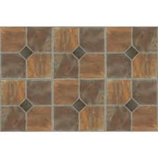 achim sterling rustic slate 12x12 self adhesive vinyl floor tile 45 tiles 45 sq ft