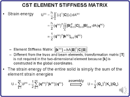 cst element stiffness matrix strain