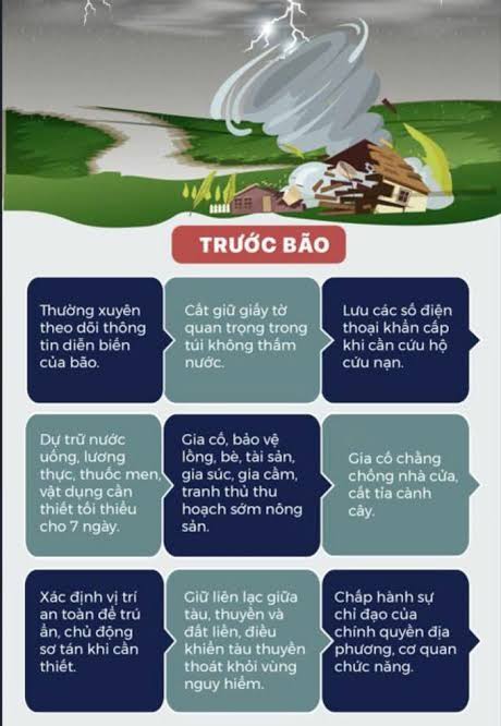 Kỹ năng phòng chống, ứng phó trước, trong và sau bão