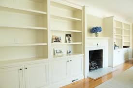 Built In Shelving Fireplace Above