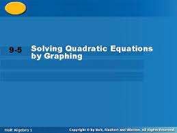 solving quadratic equations 9 5 by