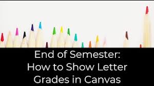 letter grades in canvas you