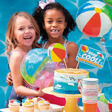 pool party decorations favors