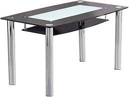 Impromptu dining table, home theater, drink holder, footrest, and, of course, display area for your art books. Rimini Large Table Glass Metal Legs Modern Red Glass Table Top Amazon De Kuche Haushalt