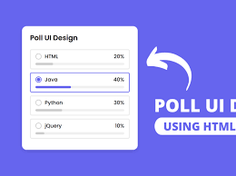 poll ui design using html css