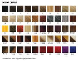 Color Chart Jazzwavehair Collection