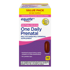 equate one daily prenatal softgels