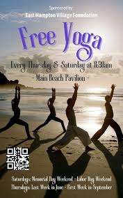 free yoga at main beach east hton