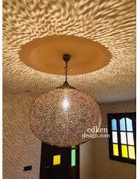 Large Moroccan Lamps Ceiling In Brass