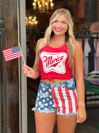 4th of July Denim Shorts American Flag - Southern Fashion Boutique Bliss