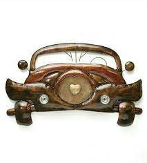 home decor antique brown classic car