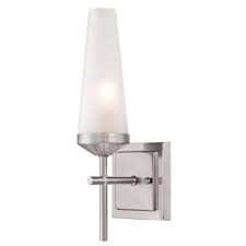 Some sconces can be shipped to you at home, while others can be picked up in store. Prosecco 1 Light Brushed Nickel Wall Mount Sconce Sconces Wall Mounted Sconce Wall Sconces