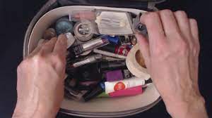 asmr rummaging through makeup bag
