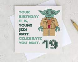So können die geldgeschenk karten z. Star Wars Geburtstagskarte Drucken Birthday Text Birthday Invitations It S Your Birthday