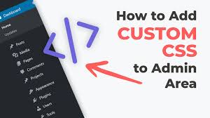 how to add custom css to admin area