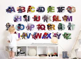 Superhero Avengers Alphabet Abc Capital