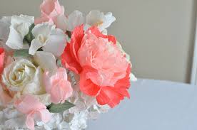 gardenia paper flower wedding centerpiece