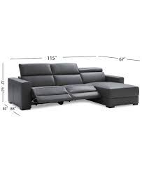 furniture nevio 115 sectional sofa