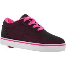 Childrens Heelys Launch Sneaker Size 13 M Blackhot Pink