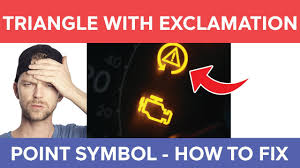 triangle with exclamation point symbol