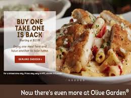 olive garden one entree take one home