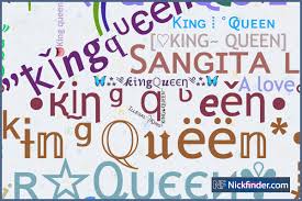 nicknames for kingqueen king queen