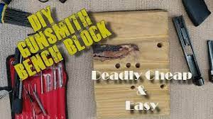 diy gunsmith bench block easy and