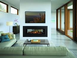 Double Sided Gas Fireplace