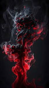 Red Black Smoke Mobile Wallpaper