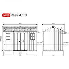11 x 7 keter oakland plastic shed