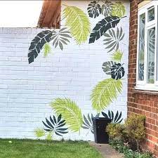 Jungle Leaf Wall Stencils Set Of 6 Palm