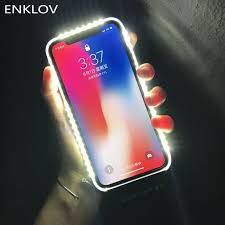 Buy Enklov Interesting Light Glow Phone Case For Iphone Photo Fill Light Artifact Iphone7 7plus Selfie Light Up Phone Case Iphone Phone Cases Selfie Phone Case