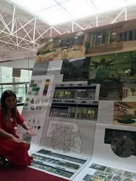 interior design students display