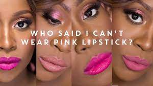 pink lipsticks lookbook for dark skin