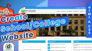 college using html css