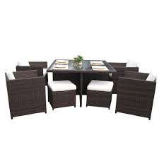 Choose from contactless same day delivery, drive up and more. Rattan Wicker Dining Furniture Set San Jose Mixed Brown Linja Gmbh Co Kg 795 00