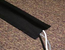 flat velcro cable cover that sticks to