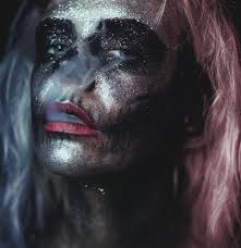 messy halloween makeup lucy rose