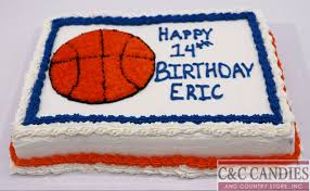 basketball sheet cake c c cans