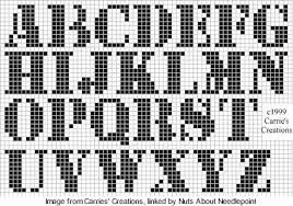 Filet Crochet Block Alphabet Chart Genuine Crochet Letters Chart