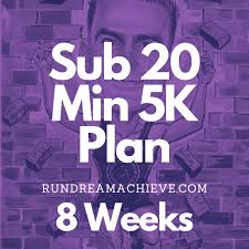 sub 20 minute 8 week 5k training plan