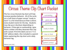 Circus Clip Chart Editable