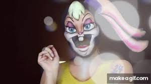 lola bunny l facepaint makeup tutorial
