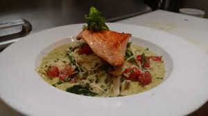 Best prices and success are guaranteed. King Salmon On Angel Hair Pasta In A Pesto Cream Sauce Culinaryplating