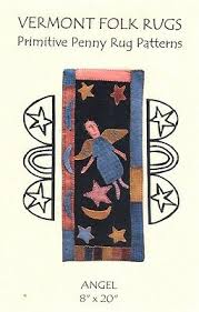 angel primitive penny rug pattern