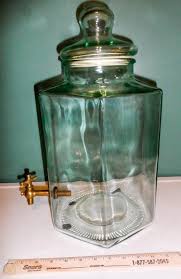 large beverage drink glass jug jar