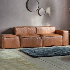 calgary sofa vine brown leather ebay