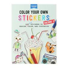 color your own stickers book volume 2